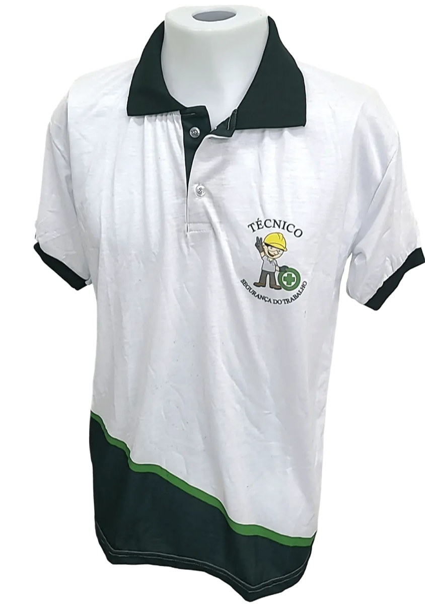 Gugalele 10 - Camisa Polo, Malha PP 100% Poliester, com Punhos, Sublimacao Frontal